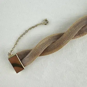 Vintage Hobe Mesh Bracelet & Earring Set