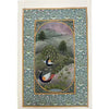 Vintage Indian Miniature Painting on Silk with Gold Work
