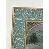 Vintage Indian Miniature Painting on Silk with Gold Work