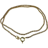 Vintage Italian 14k Gold Rope Twist Choker Necklace