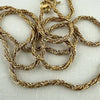 Vintage Italian 14k Gold Rope Twist Choker Necklace
