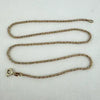 Vintage Italian 14k Gold Rope Twist Choker Necklace