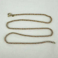 Vintage Italian 14k Gold Rope Twist Choker Necklace