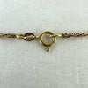 Vintage Italian 14k Gold Rope Twist Choker Necklace