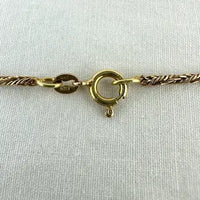 Vintage Italian 14k Gold Rope Twist Choker Necklace