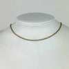 Vintage Italian 14k Gold Rope Twist Choker Necklace