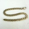Vintage Italian 14k Solid Gold Flat Link Bracelet