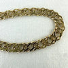 Vintage Italian 14k Solid Gold Flat Link Bracelet