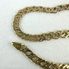 Vintage Italian 14k Solid Gold Flat Link Bracelet
