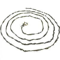 Vintage Italian 14k White Gold Twist Chain Necklace