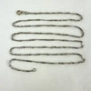 Vintage Italian 14k White Gold Twist Chain Necklace