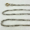Vintage Italian 14k White Gold Twist Chain Necklace