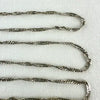 Vintage Italian 14k White Gold Twist Chain Necklace