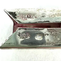 Vintage Italian 800 Silver Lipstick Case with Mirror