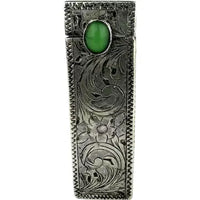 Vintage Italian 800 Silver Lipstick Case with Mirror