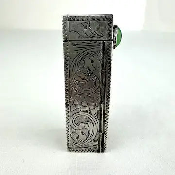 Vintage Italian 800 Silver Lipstick Case with Mirror