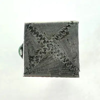 Vintage Italian 800 Silver Lipstick Case with Mirror