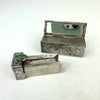 Vintage Italian 800 Silver Lipstick Case with Mirror