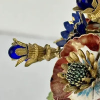 Vintage Jane Hutcheson for Mottehede Alegre Viste Tole Flower Vase