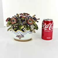 Vintage Jane Hutcheson for Mottehede Alegre Viste Tole Flower Vase