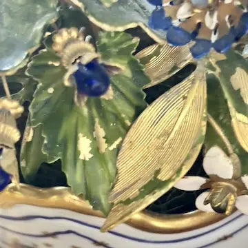 Vintage Jane Hutcheson for Mottehede Alegre Viste Tole Flower Vase