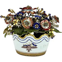 Vintage Jane Hutcheson for Mottehede Alegre Viste Tole Flower Vase