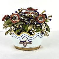 Vintage Jane Hutcheson for Mottehede Alegre Viste Tole Flower Vase