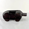 Vintage Japanese Carved Wood Horse Inkpot