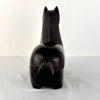 Vintage Japanese Carved Wood Horse Inkpot