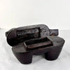 Vintage Japanese Carved Wood Horse Inkpot
