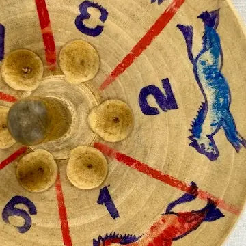 Vintage Japanese Horse Racing Game in Wood Apple