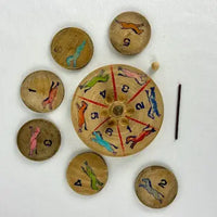 Vintage Japanese Horse Racing Game in Wood Apple