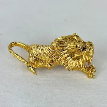 Vintage Jomaz Lion Brooch