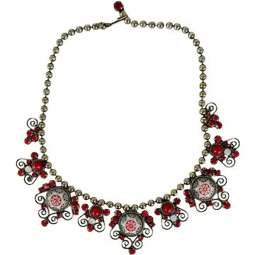 Vintage Juliana Moroccan Matrix Book Necklace