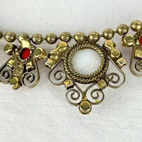 Vintage Juliana Moroccan Matrix Book Necklace