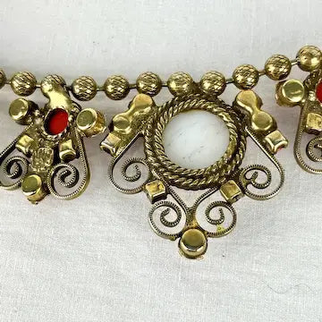 Vintage Juliana Moroccan Matrix Book Necklace
