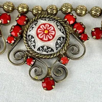 Vintage Juliana Moroccan Matrix Book Necklace