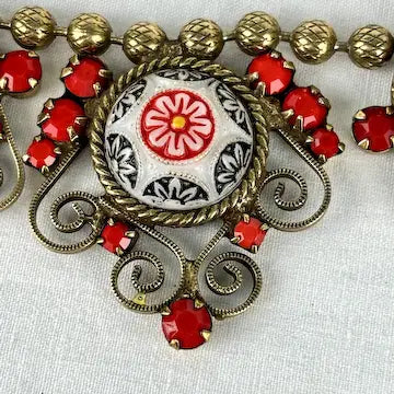 Vintage Juliana Moroccan Matrix Book Necklace
