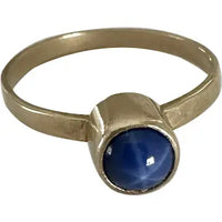Vintage Lab Star Sapphire Ring Size 5
