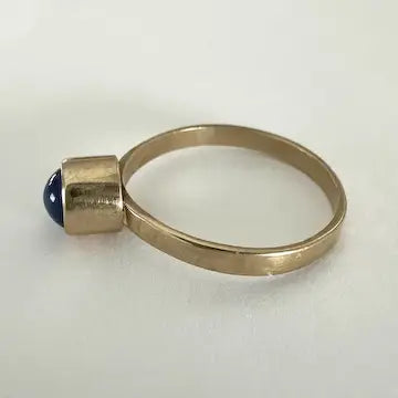 Vintage Lab Star Sapphire Ring Size 5