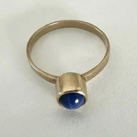 Vintage Lab Star Sapphire Ring Size 5