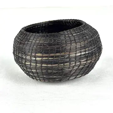Vintage Leona Antone Romero Miniature Horsehair Basket