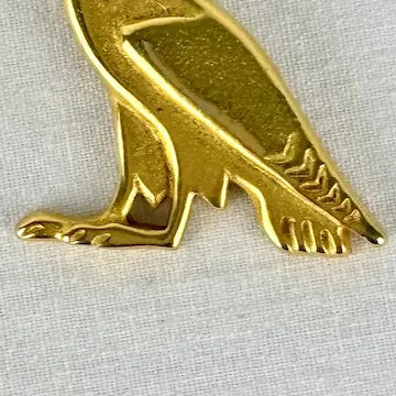 Vintage MMA 14K Gold Plated Horned Owl Pin