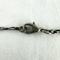 Vintage Mexican Sterling Silver Glass Locket Necklace