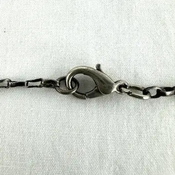 Vintage Mexican Sterling Silver Glass Locket Necklace