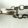 Vintage Mexican Sterling Silver Glass Locket Necklace