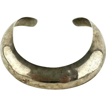 Vintage Mexican Sterling Silver Torque Necklace