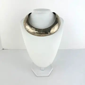 Vintage Mexican Sterling Silver Torque Necklace