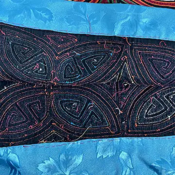 Vintage Mola Blouse Hand made by Kuna Women of Panama