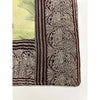 Vintage Mughal Painting on Silk Sewn into a Pillow Case